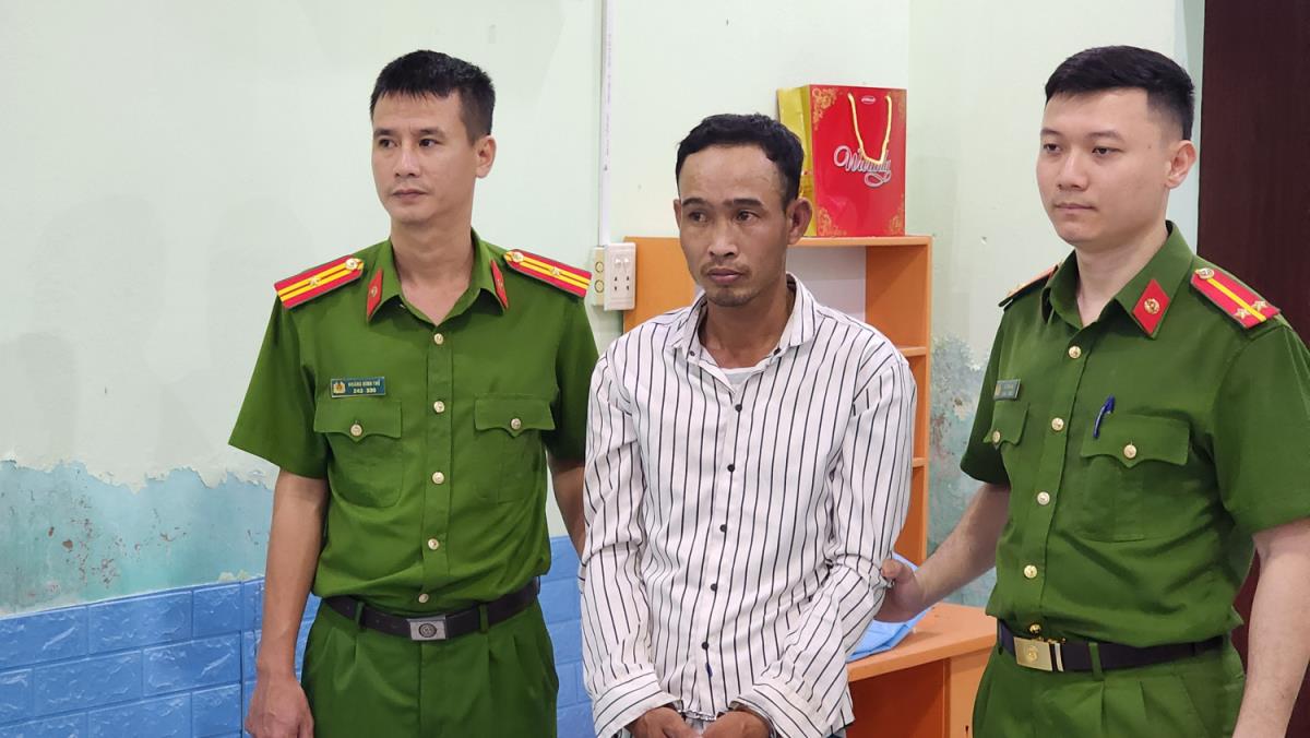 Đối tượng Trương Khắc Hổ bị bắt giữ.