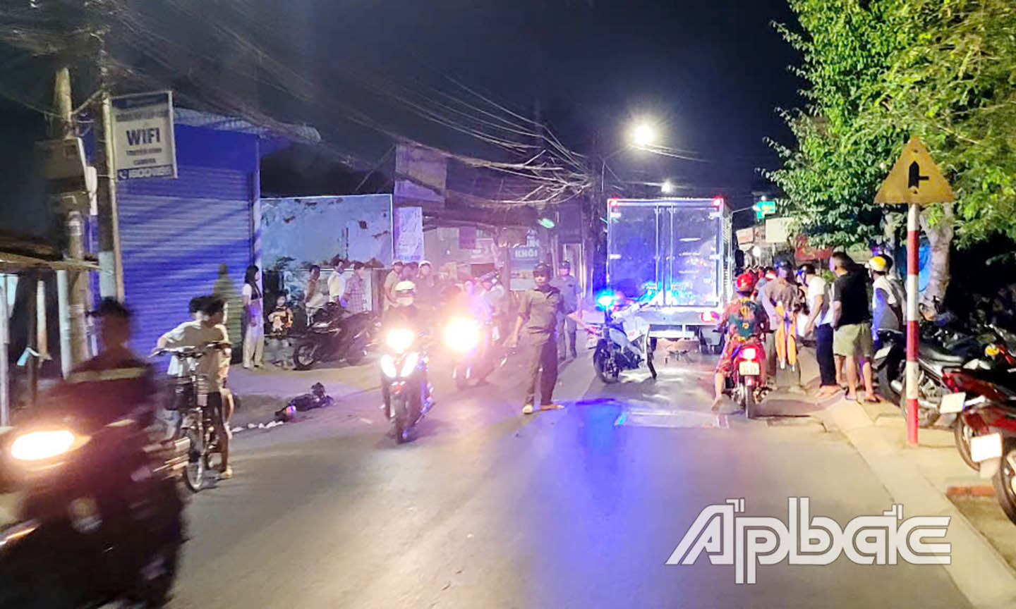 Hiện trường vụ tai nạn.