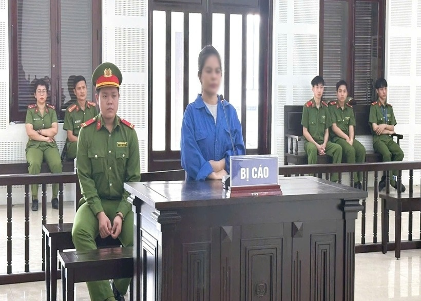 Bị cáo Đ.T.Y.L. tại phiên tòa xét xử. (Ảnh: BVPL)