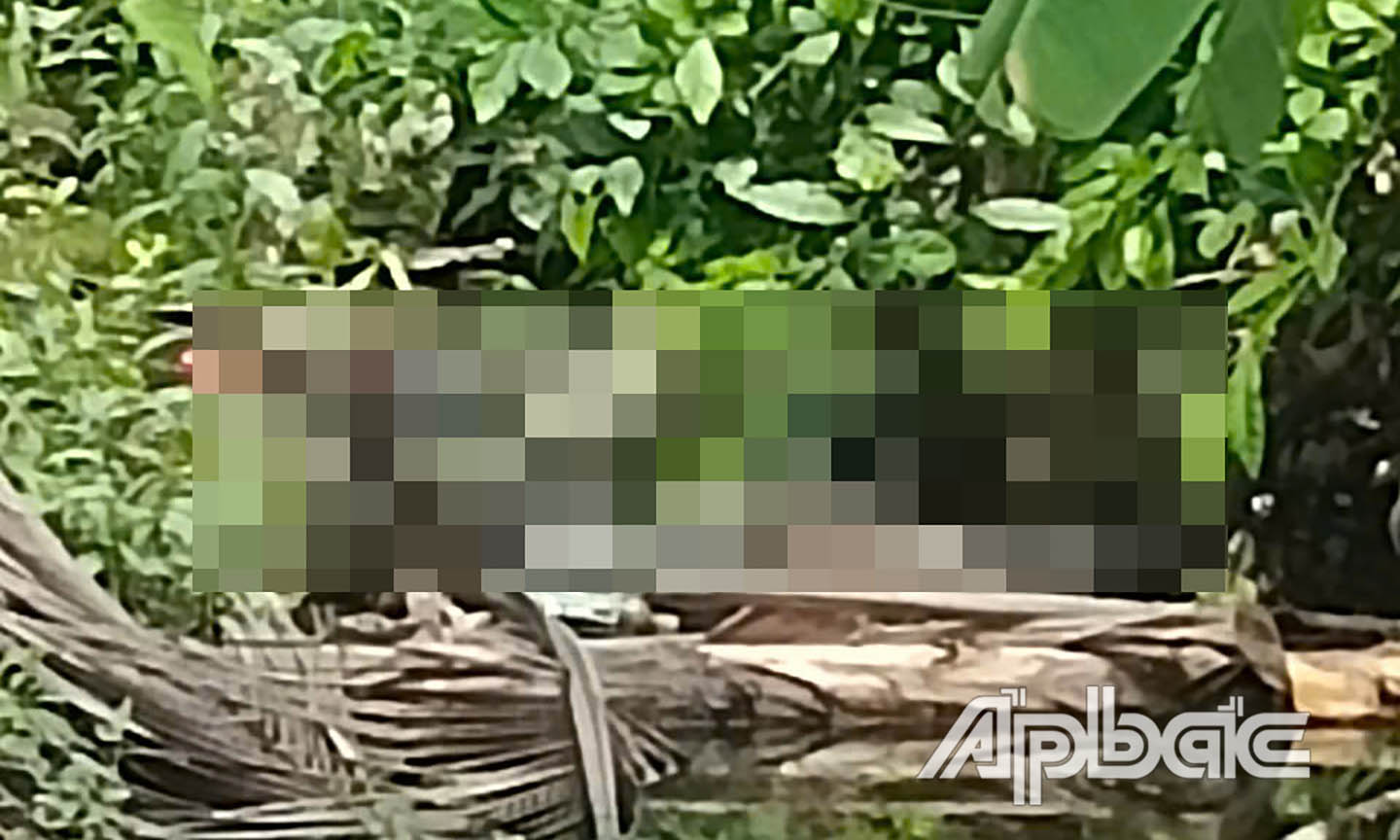 Hiện trường vụ việc. Ảnh Công an xã cung cấp.