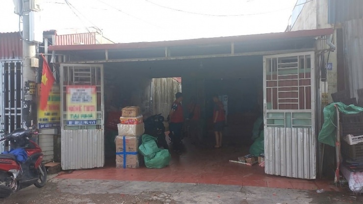 Kho hàng nơi xảy ra vụ việc. Ảnh: Hoài Anh