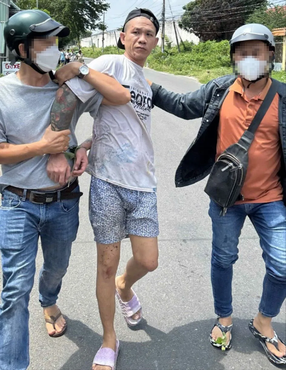 Ung Ngọc Ẩn bị bắt sau chưa đầy 5 giờ trốn khỏi trại tạm giam. Ảnh: VÕ TÙNG sua_trai-tam-giam-8312-4526 (1).jpg