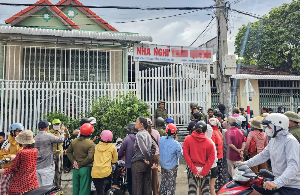 Nhà nghỉ nơi xảy ra vụ việc. Ảnh: XH Xác định danh tính đôi nam nữ tử vong trong nhà nghỉ ở Khánh Hòa