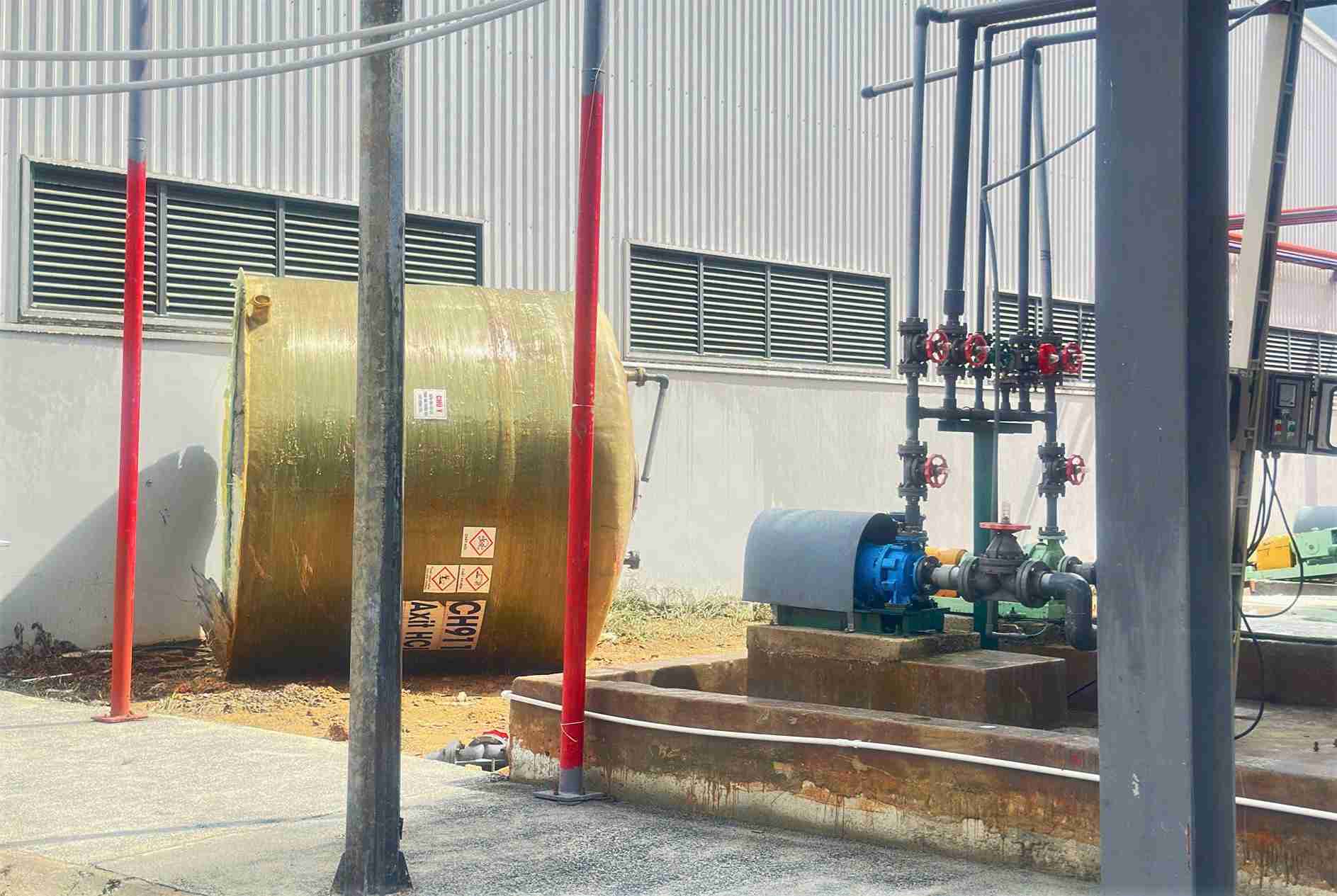 Khu vực xảy ra vụ nổ khiến 2 công nhân thiệt mạng. Ảnh: Hải Đường