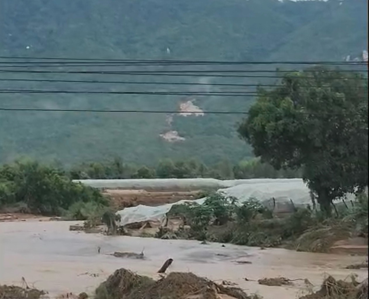 Khu vực xảy ra sự cố. Ảnh: Duy Tuấn