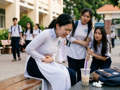 Ảnh minh họa: 13 học sinh ở Quảng Nam (cũ) đau bụng, nôn mửa sau khi uống trà