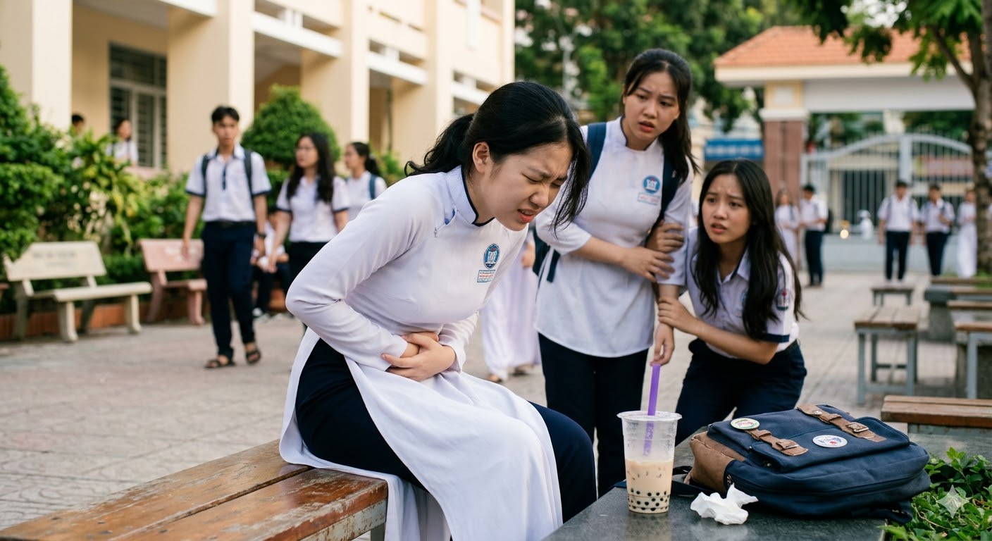 Ảnh minh họa: 13 học sinh ở Quảng Nam (cũ) đau bụng, nôn mửa sau khi uống trà