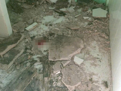 Ảnh minh họa: Sập sàn gác lửng , khối bê tông rơi xuống đ