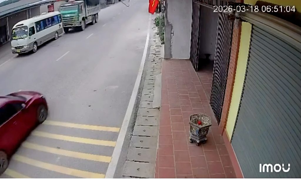 Ảnh minh họa: Cam ghi lại vụ tainan tại Thái Nguyên sáng nay