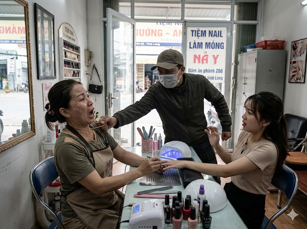 Ảnh minh họa: Bắt giữ đối tượng cầm kéo xông vào tiệm, cướp dây chuyền của thợ làm