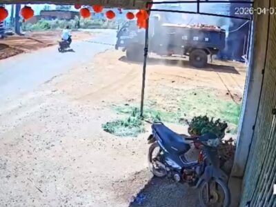 Ảnh minh họa: Vướng dây kéo xe tải ngang đường, chú rể gặp nạn trong ngày cưới