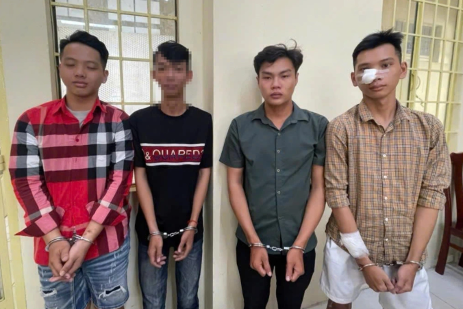 Ảnh minh họa: Công an tạm giữ 4 đối tượng hỗn chiến tại khu du lịch Mũi Nai
